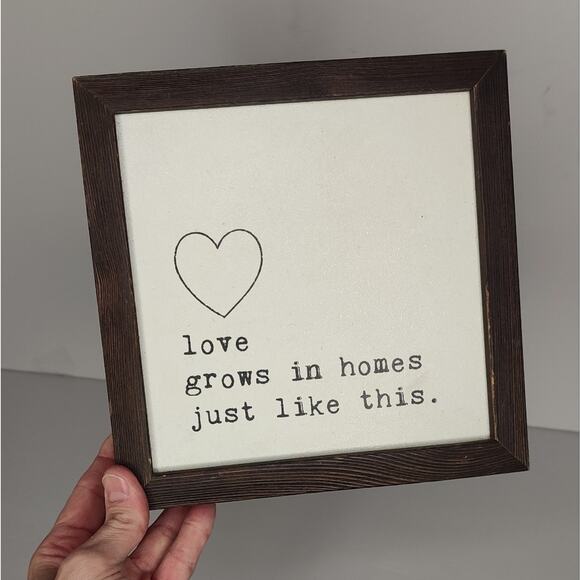 Love Grows in Homes Just Like This Wooden Wall Decor Valentine's Day - Picture 3 of 10